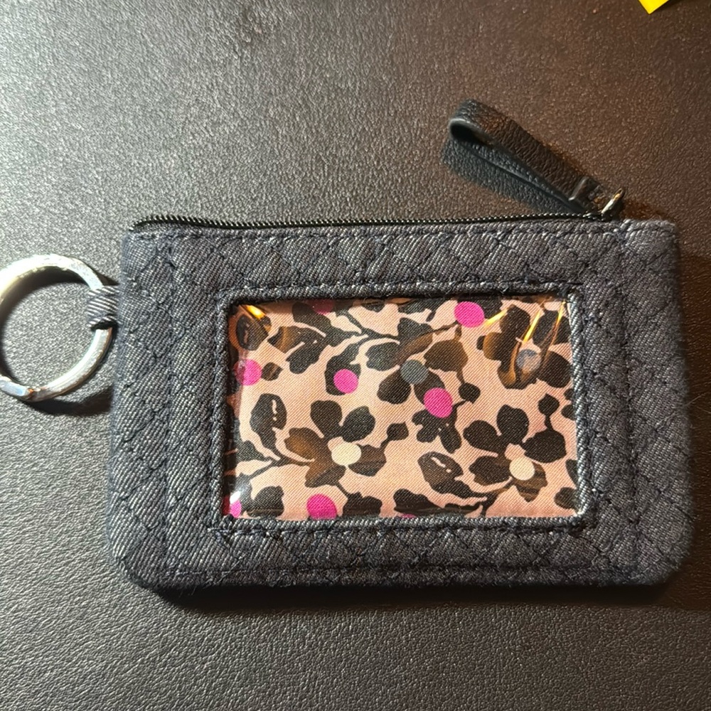 Vera Bradley Women's Cotton Zip ID Case Wallet in Denim
